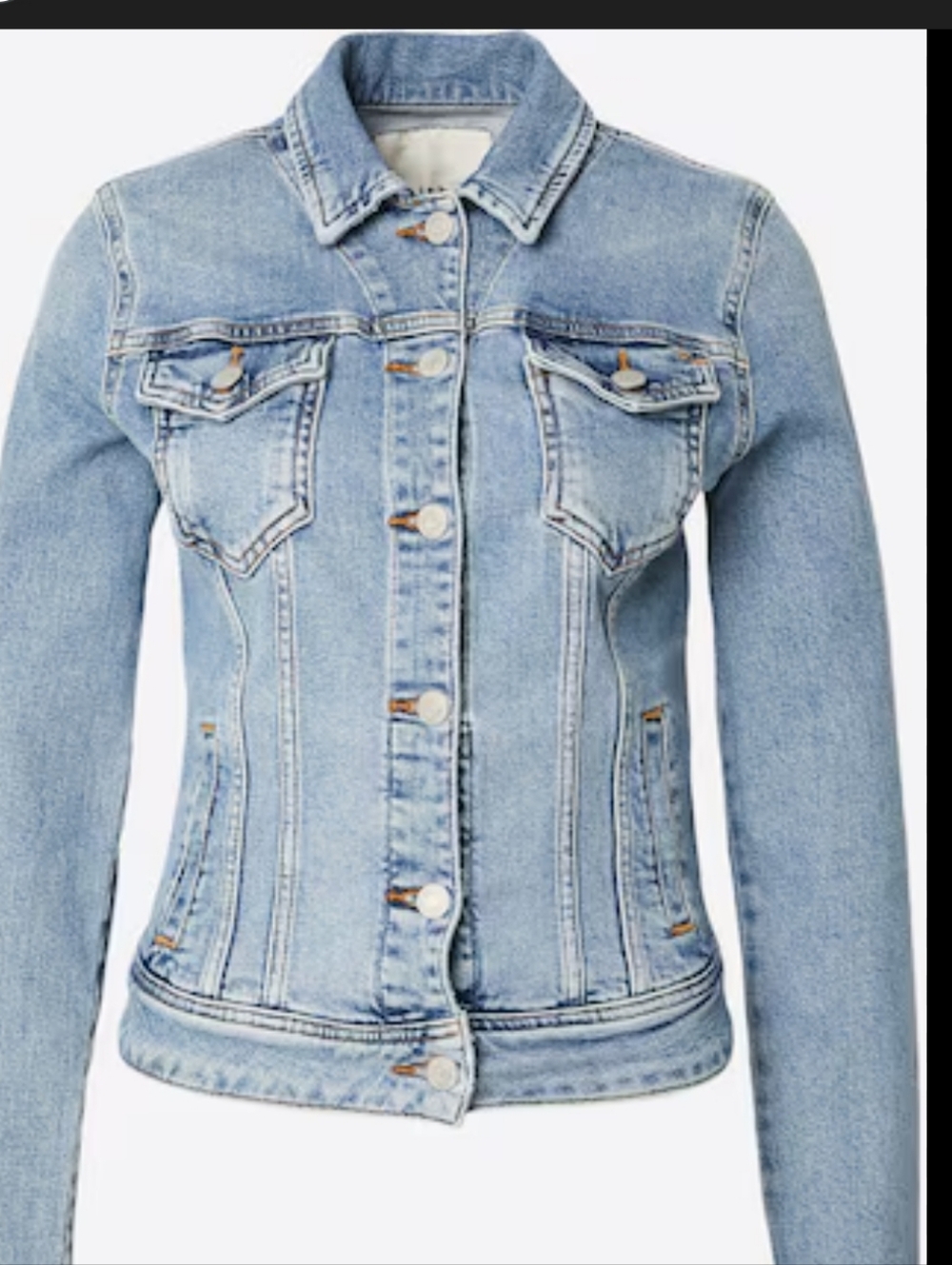 The Limited Light Wash Denim Jacket - Blue